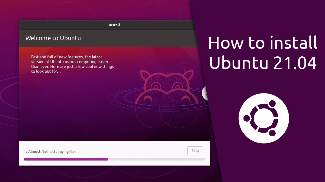 How to install Ubuntu 21.04