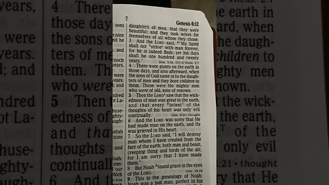 GOD WAS SORRY THAT HE MADE MAN! Because of sin and wickedness!