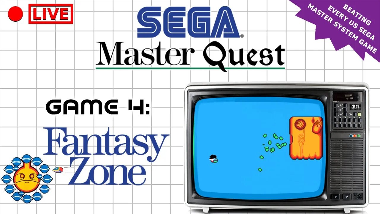 🔴LIVE - The Sega Master Quest | Game 4: Fantasy Zone (1986)