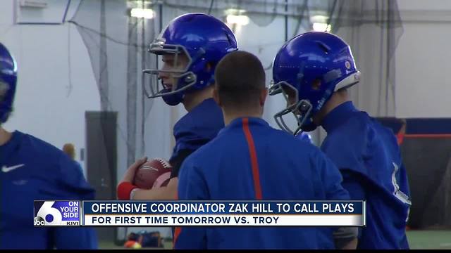 Harsin believes in Hill's play calling ability