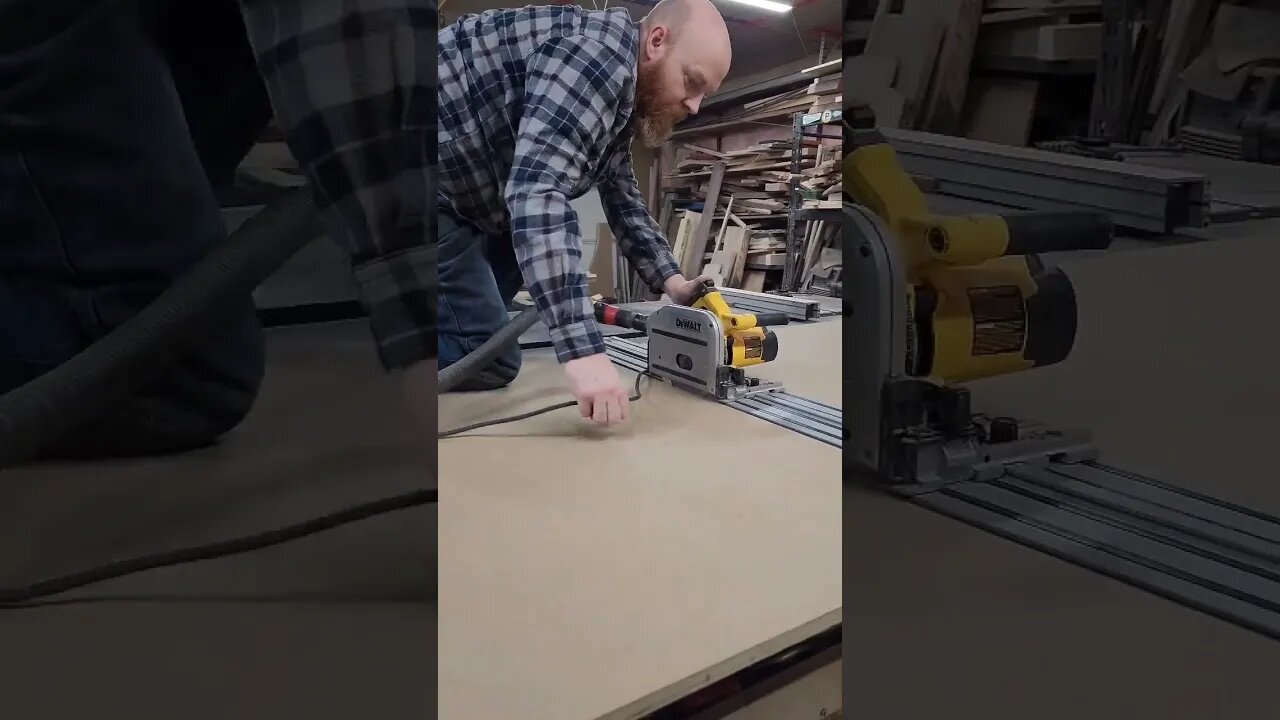 Breaking Down A Sheet Of Ultra Core #shorts #youtubeshorts #woodworking