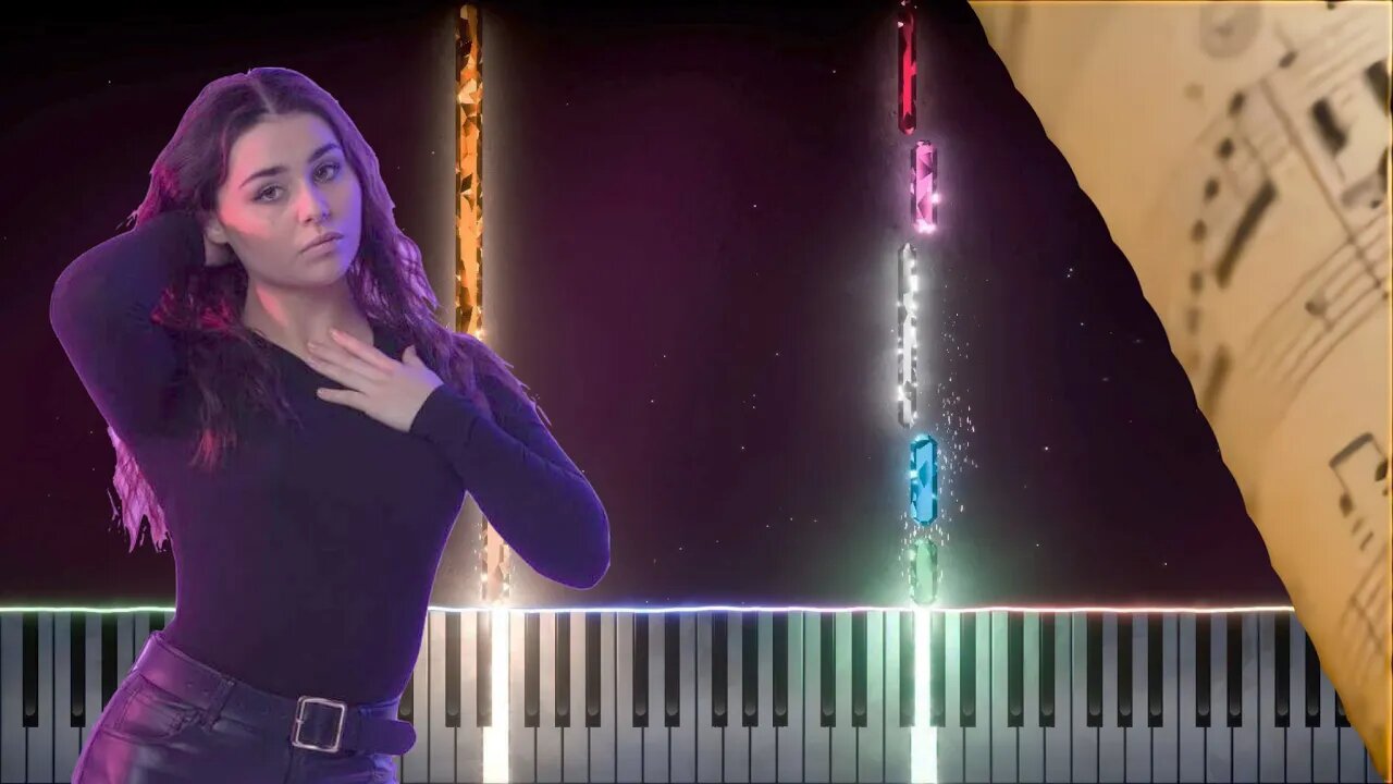 QUEEN OF KINGS EASY PIANO TUTORIAL + SPARTITO GRATIS - Alessandra Mele EUROVISION 2023 Facile