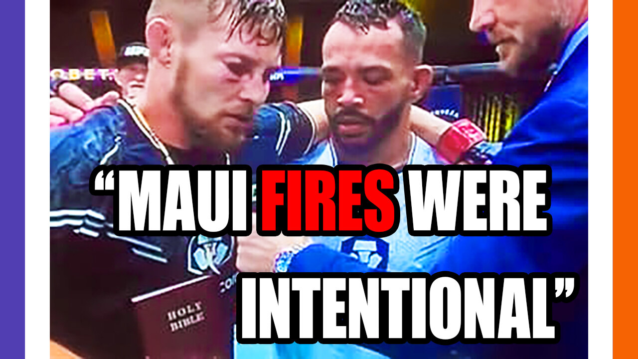 UFC Winner Talks About Maui Arson Live On TV