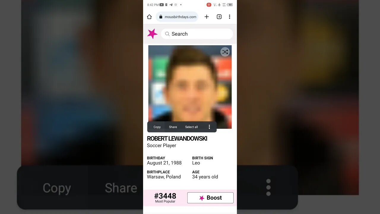 HAPPY 34 BIRTHDAY ROBERT LEWANDOWSKI SOCCER PLAYER