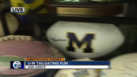 University of Michigan fans tailgate ahead of UM vs. Maryland