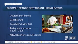 Outback, Bonefish Grill and Carrabbas restaurants are hiring