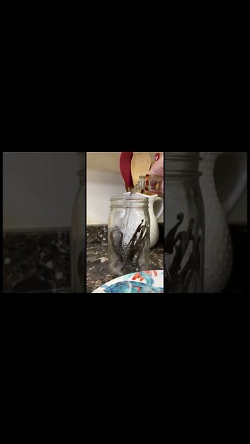 5 months into our homemade vanilla extract! This smells amazing!