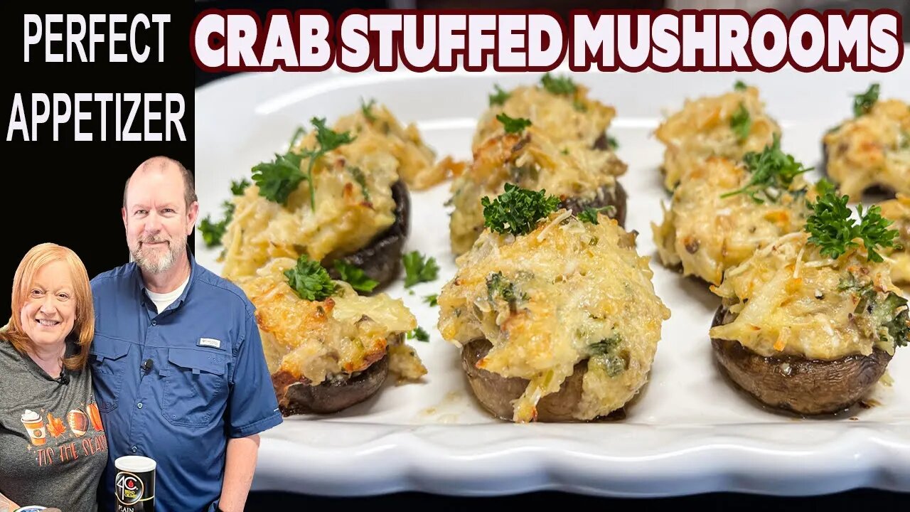 CRAB STUFFED MUSHROOMS Appetizer