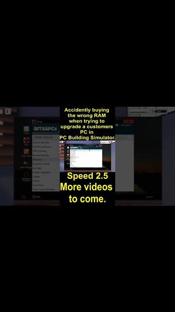 Accidently buying the wrong RAM when trying to upgrade a customers PC in PC Building Simulator
