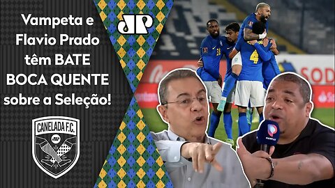 TRETA! Vampeta SE IRRITA e BATE BOCA com Flavio Prado sobre a Seleção Brasileira!