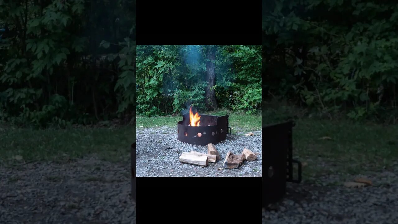 Making A Camp Fire At An Ontario Provincial Park #camping #shorts #shortsvideo