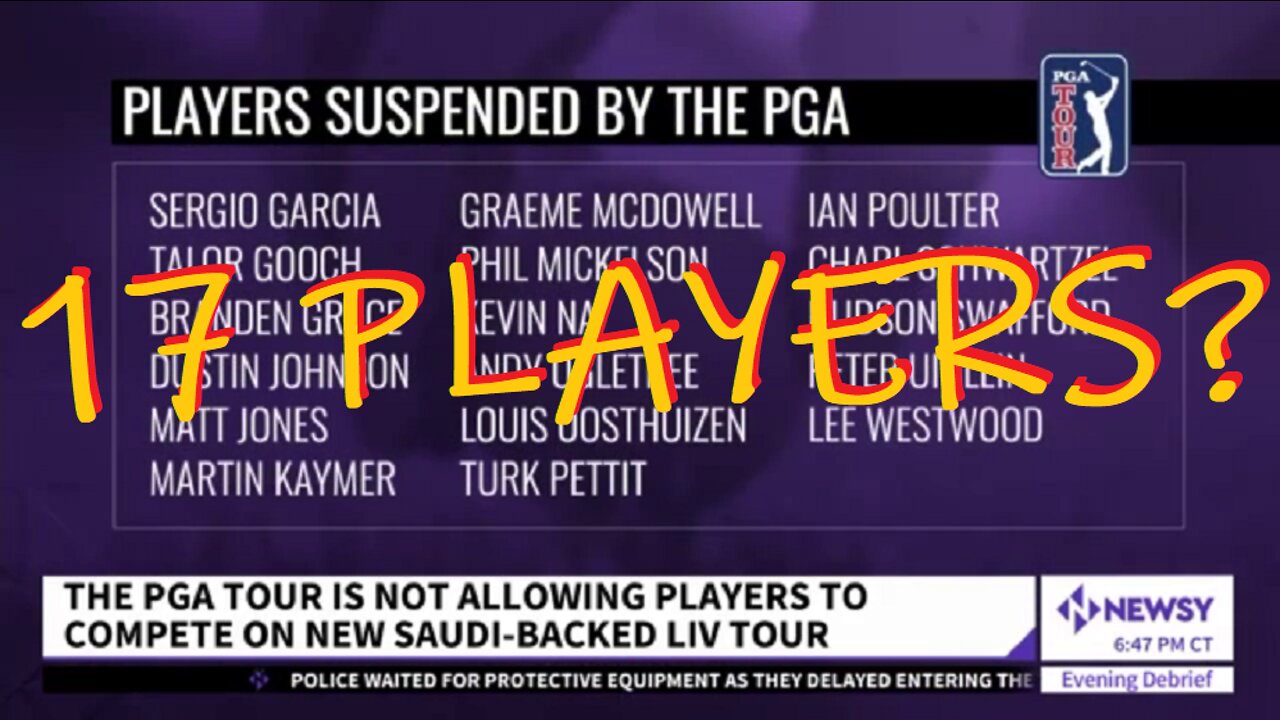 MESSAGE SENT!! SEVENTEEN PGA GOLFERS DEFY THE CORRUPT #CRIMINALSYNDICATE OWNED PGA??