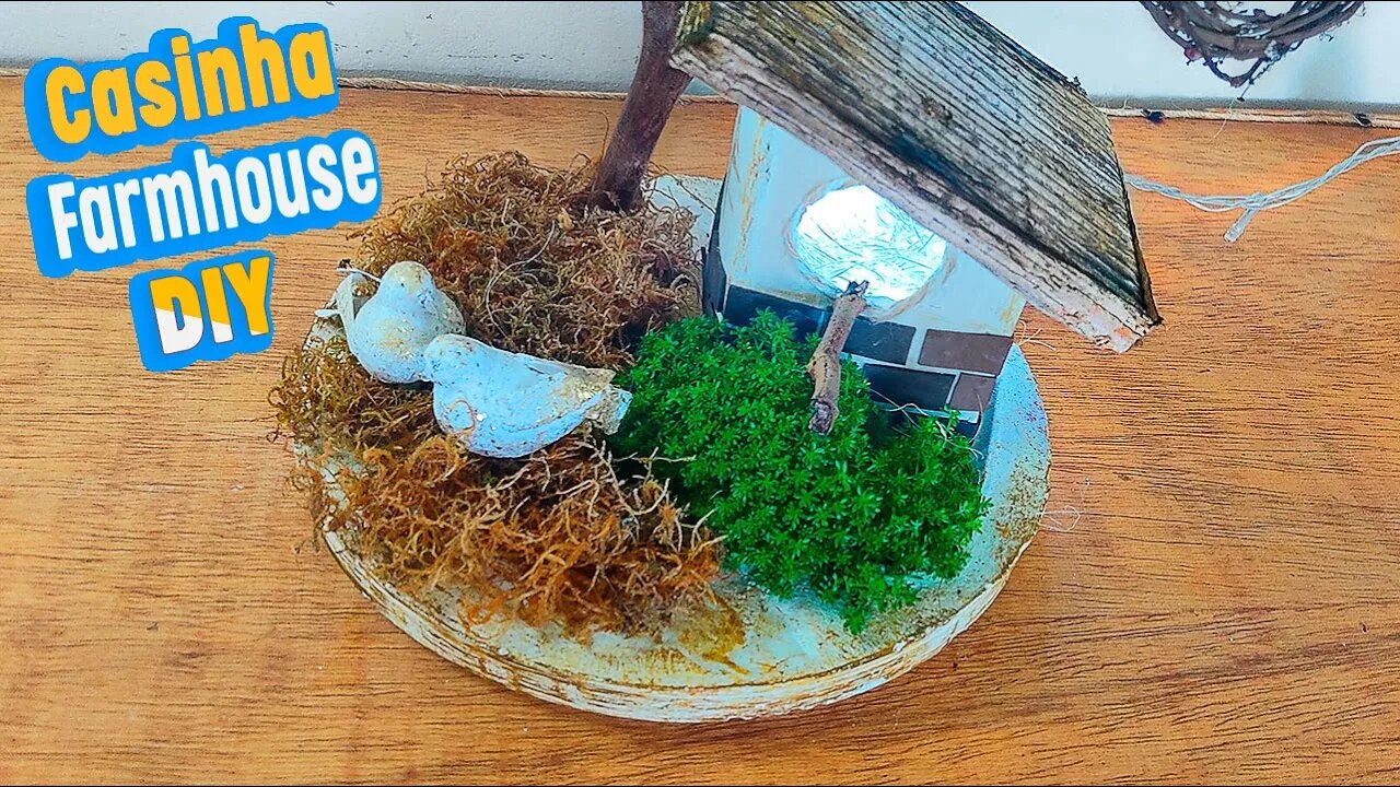 Diy Farmhouse Casinha de Passaro - [Diy Artesanato]