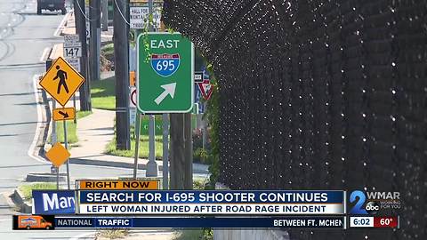 Woman shot in road rage incident on I-695