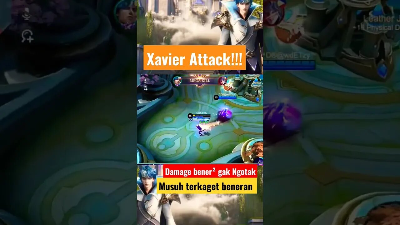 Musuh Auto Kena Mental kena Damage Xavier #mobilelegends #razimaruyama #xavier #xavierbestbuild