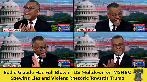 Eddie Glaude Has Full Blown TDS Meltdown on MSNBC Spewing Lies and Violent Rhetoric Towards Trump