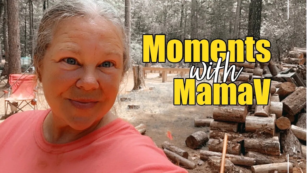 Moments with MamaV Episode #1 - Tiny Cabin Plans, Single Woman, Building a Tiny House, in the Woods