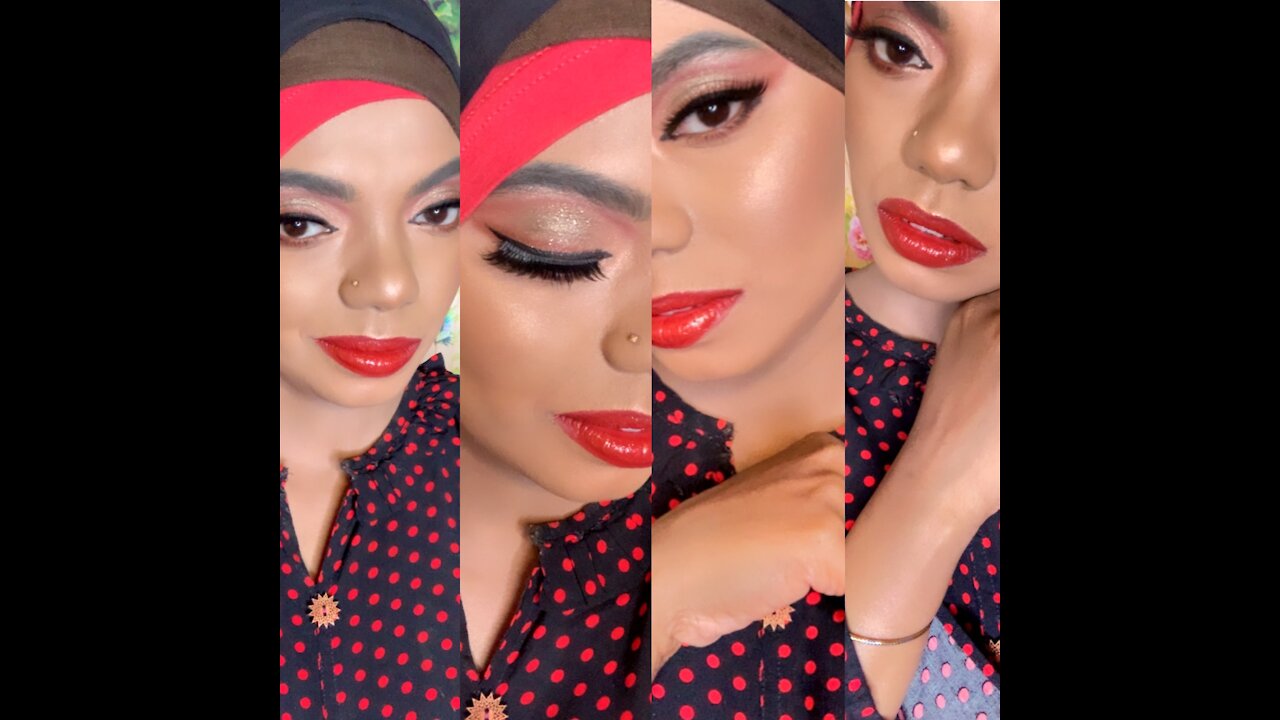 Glossy & Glitter Look by Me || MAHIAMAJESTY