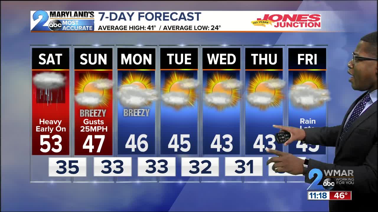 WMAR-2 News Weather at 11