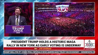 Tucker Lights Up Madison Square Garden, CALLS OUT DEMOCRATS ELECTION LIES 10/27/24