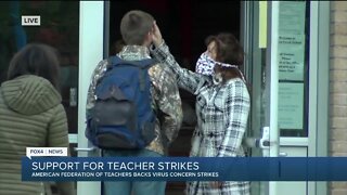 Teachers gain support for strikes