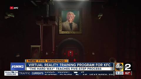 KFC offers trainees VR training lesson