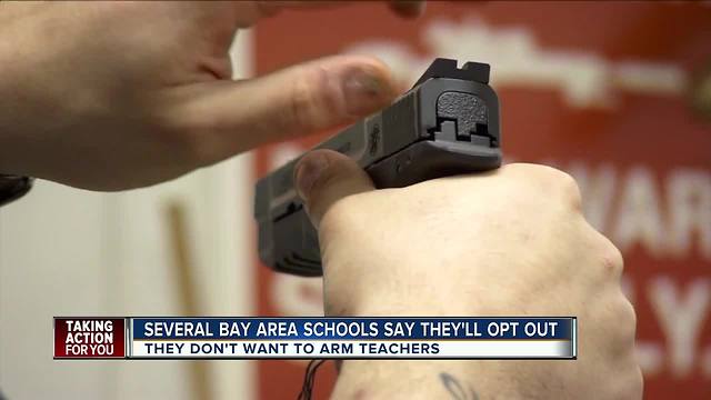 Nearly all Tampa Bay area school districts opposed to arming teachers