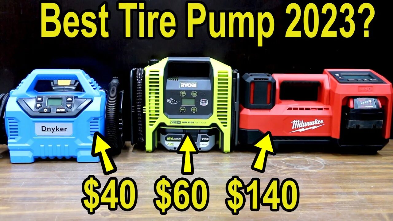 Best Tire Pump? Let's Settle This! Milwaukee vs DeWalt, Makita