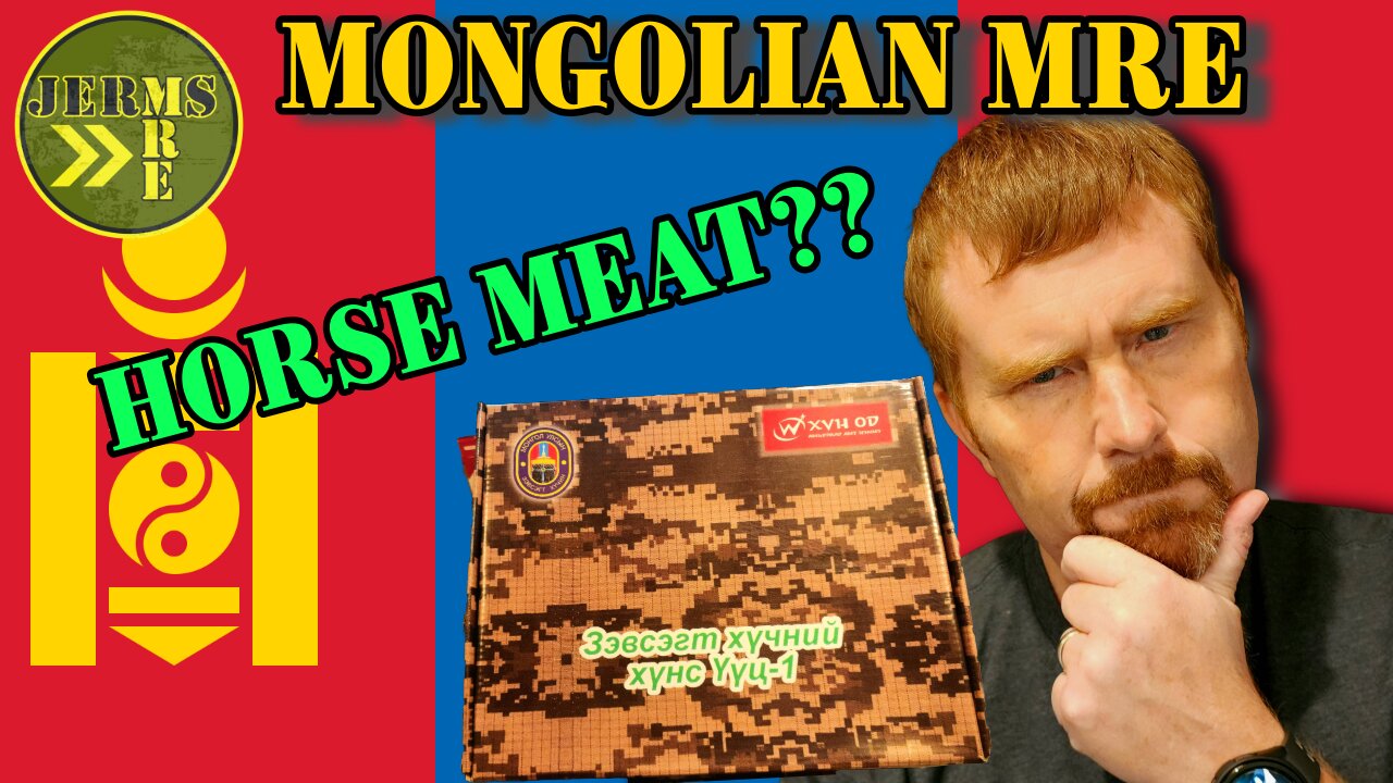 Horse Meat?? 2024 Mongolian Army 24 Hr. Combat Ration Menu 1 - MRE Review