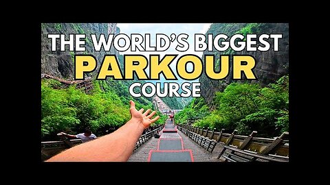 Running Down The BIGGEST PARKOUR Course In The WORLD!