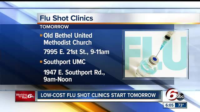 Indy clinics offer low-cost flu shots