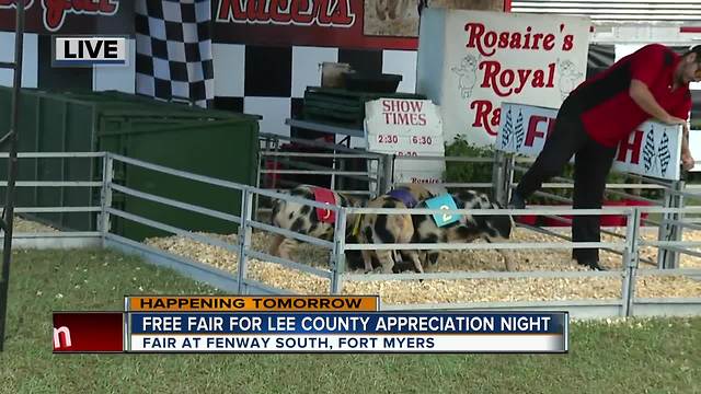 Free fair for Lee County Appreciation Night