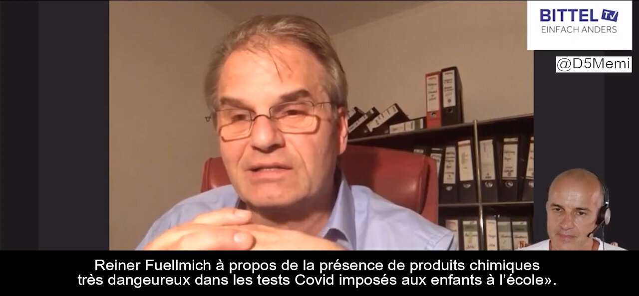 Reiner Füllmich: présence de produits chimiques dangereux dans les tests Covid imposés aux enfants.