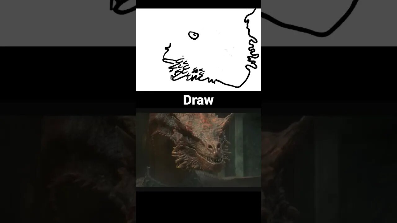Draw a Dragon from House of the Dragon! #houseofthedragon #houseofdragon #dragon