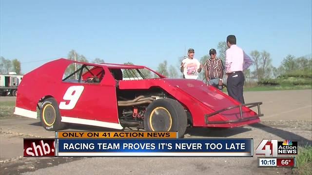 Racing team proves it's never too late