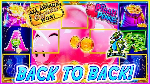 EPIC FAST BACK TO BACK BIG WIN! All Aboard Piggy Pennies Slot FAST AND FURIOUS!