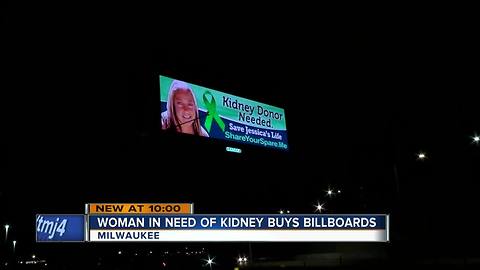 'Save Jessica's Life': West Allis woman puts up billboards to find kidney