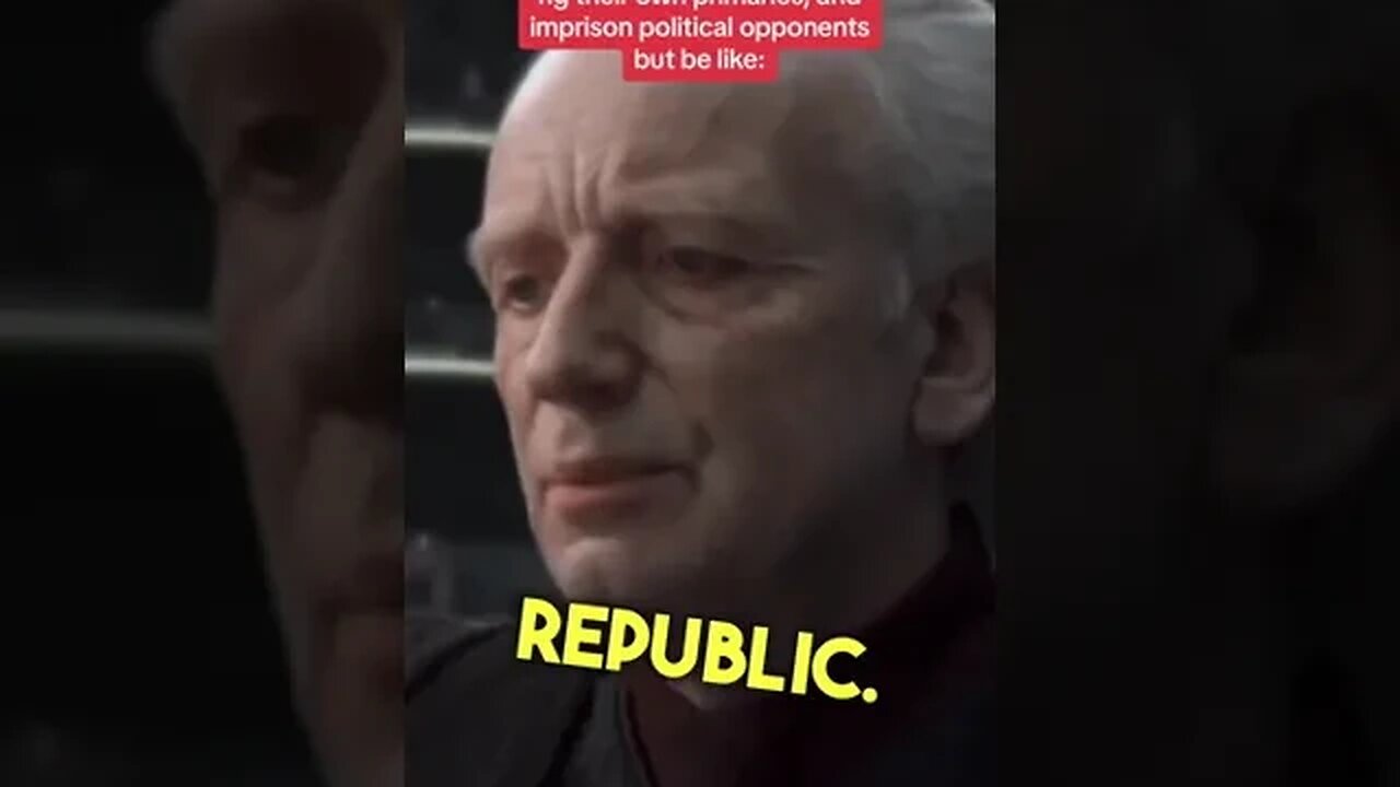Democrats Be Like I Love Democracy Star Wars Prequel Meme Rigged Censorship Trump Indictment #shorts