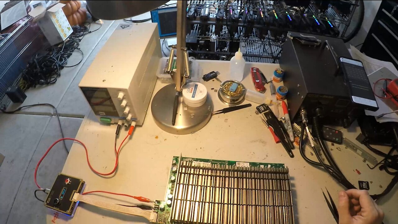 Bitcoin Mining Farm - Fixing 3 Bitmain Hash Boards, 0 Asic and Temp Sensor Errors