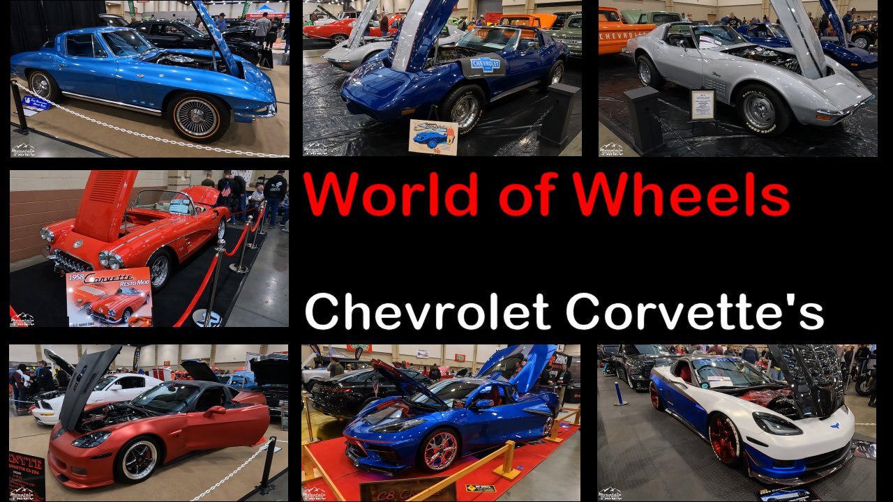 Corvettes at the World of Wheels in Chattanooga TN in Jan 2024