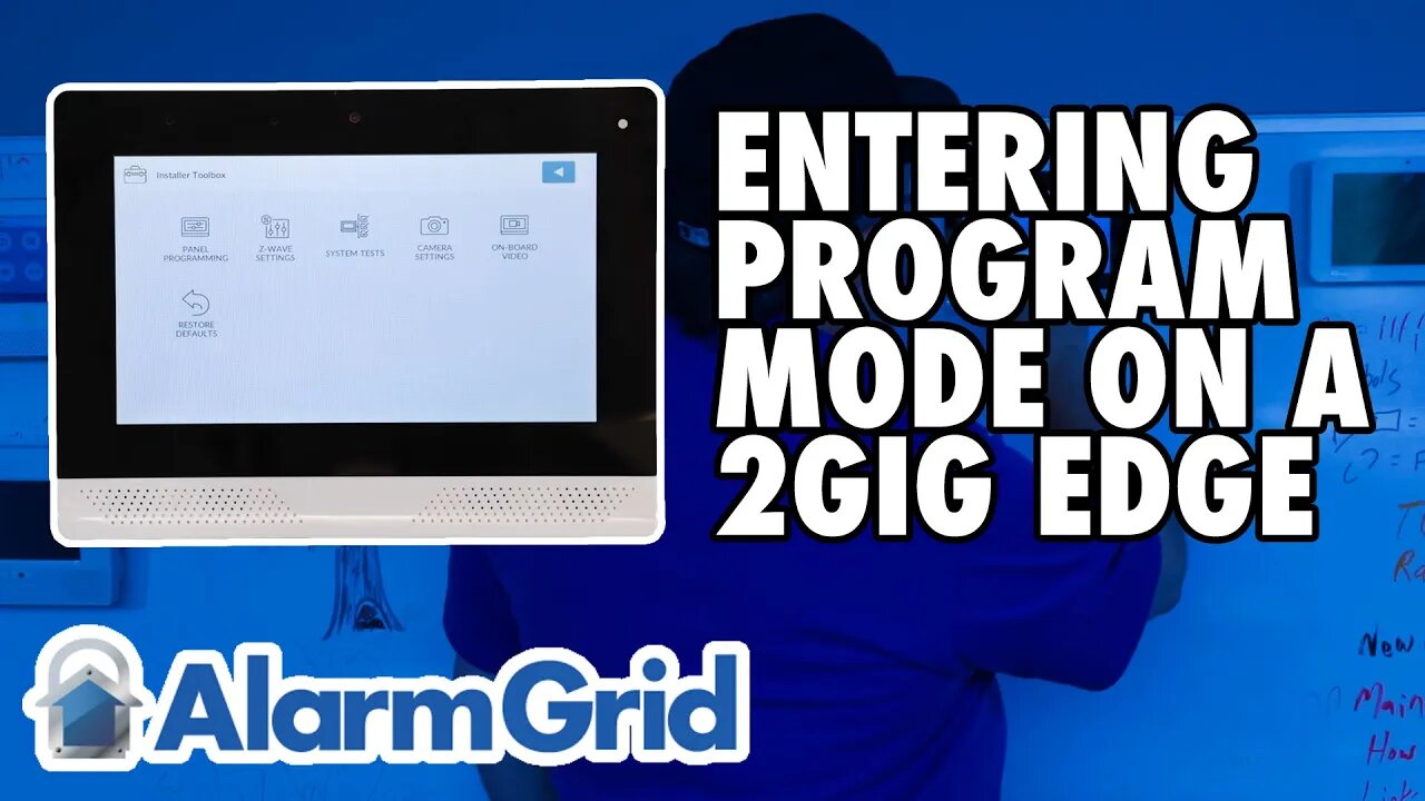 2GIG Edge: Entering Programming Mode