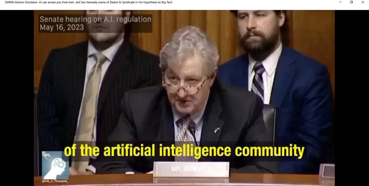 DARPA Advisor- Ai can access you from Inet/ Sen Kennedy warns of Zealot Ai Syndicate in Hypothesis