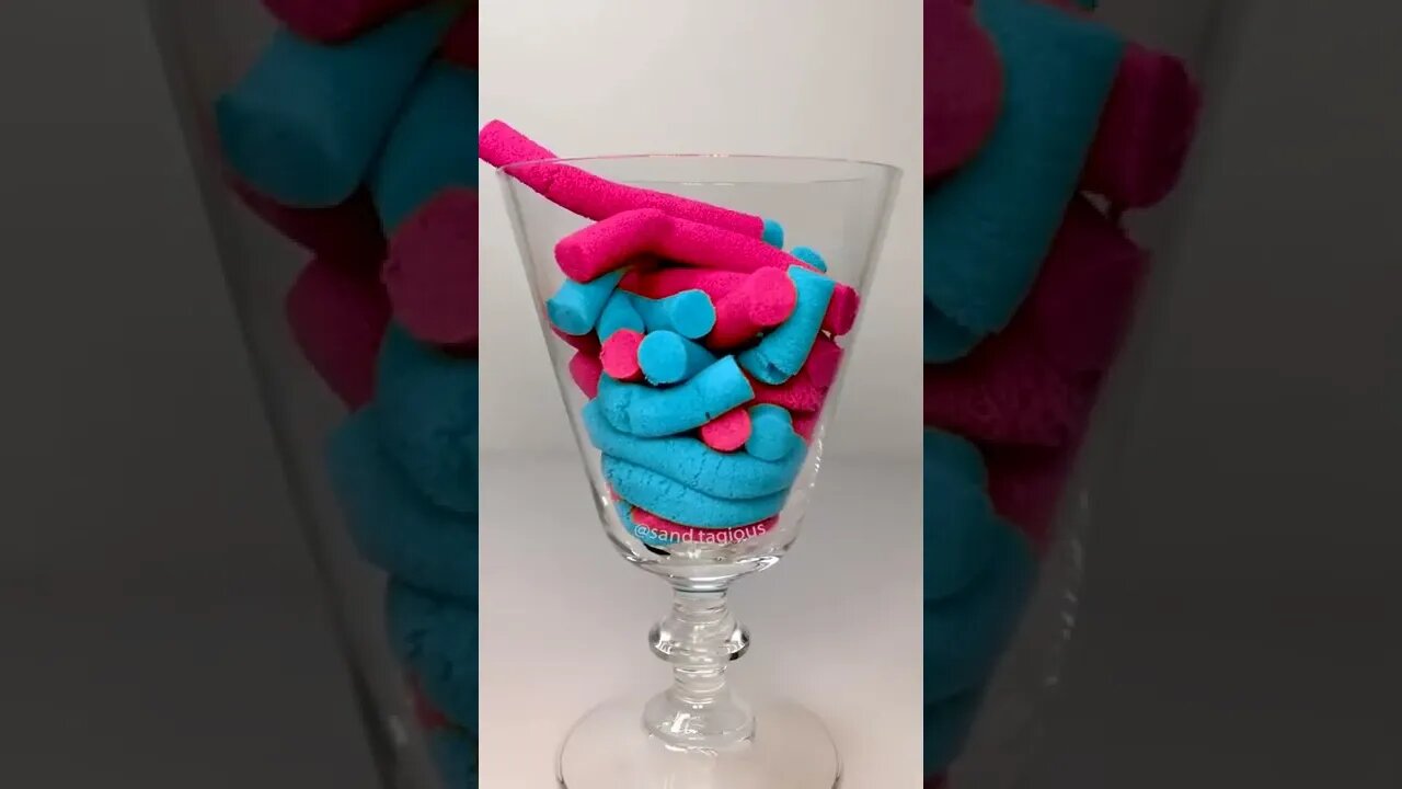 Satisfying Drop and Squish Scooping ASMR Sand #shorts