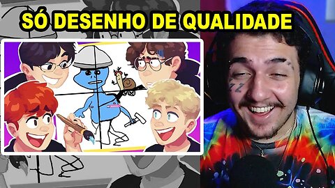 DESENHOS QUE DERAM ERRADO (ft. Kkoch, Tiba e Elkay) | Scottonauta | React