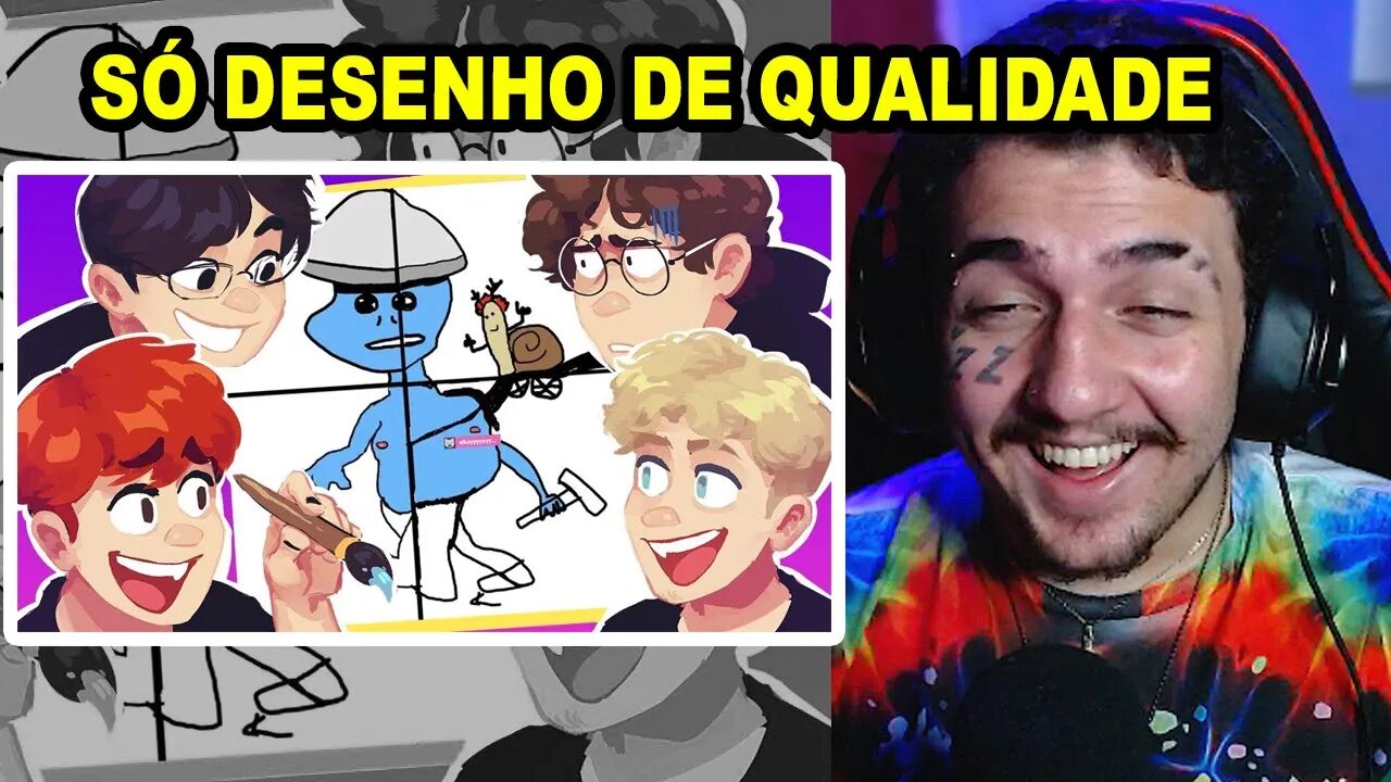 DESENHOS QUE DERAM ERRADO (ft. Kkoch, Tiba e Elkay) | Scottonauta | React