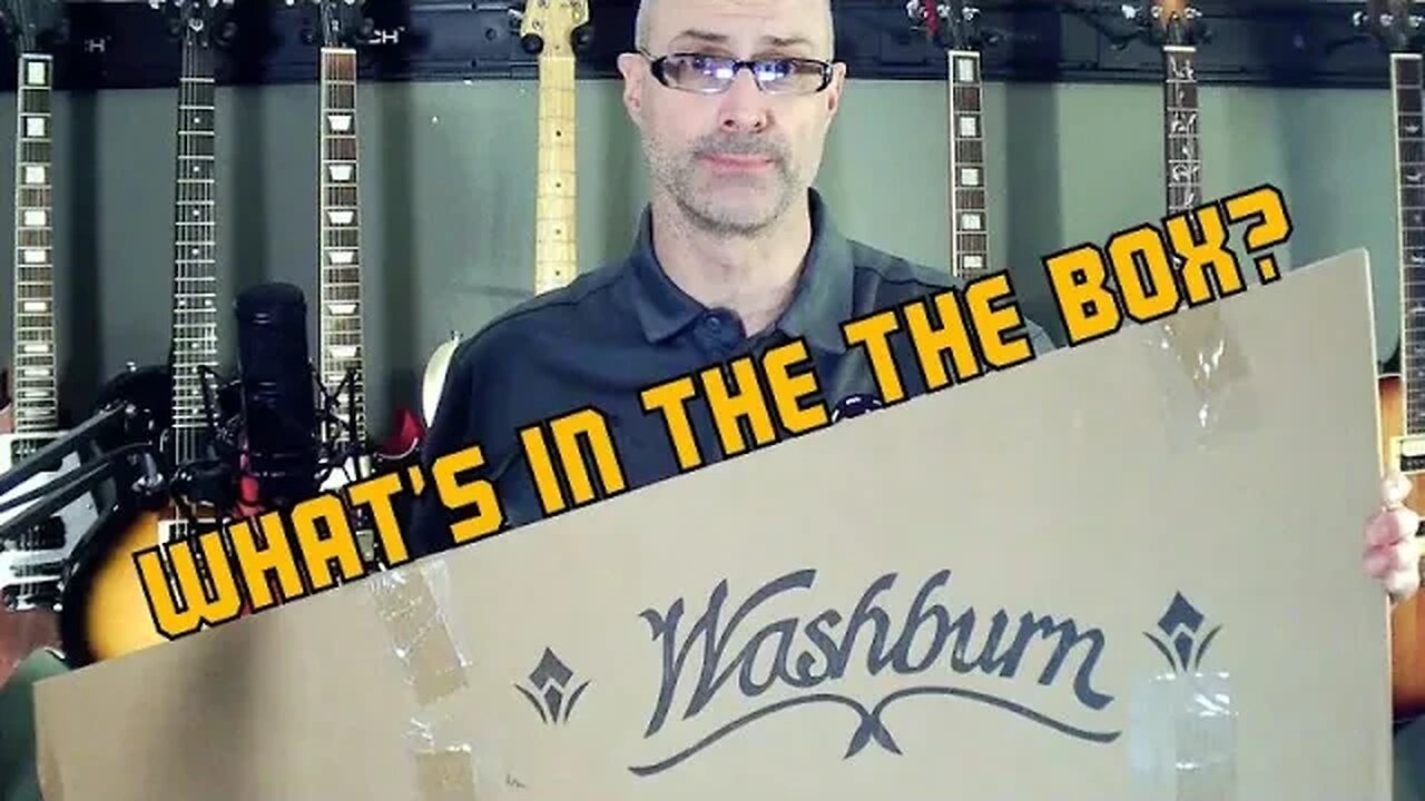 Washburn Sonamaster SDFSB guitar unboxing