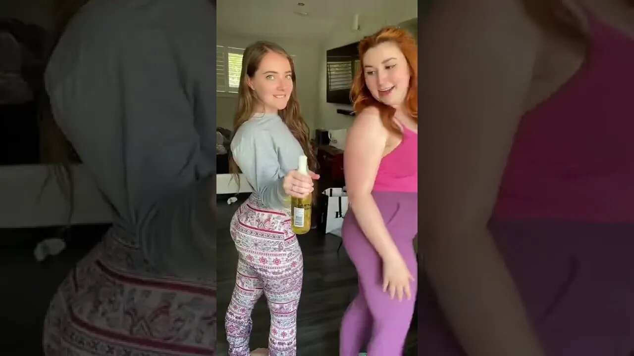 Girl open beer with tight tight lol