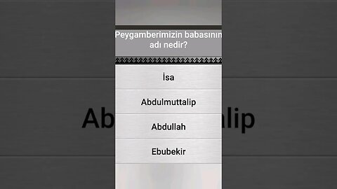 #yarışma #bilgi İSLÂMÎ BİLGİ YARIŞMASI