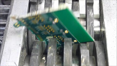 Shredding industrial PCB samples