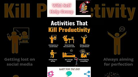 🔥Activities that kill productivity🔥#shorts🔥#wildselfhelpgroup🔥27 March 2023🔥